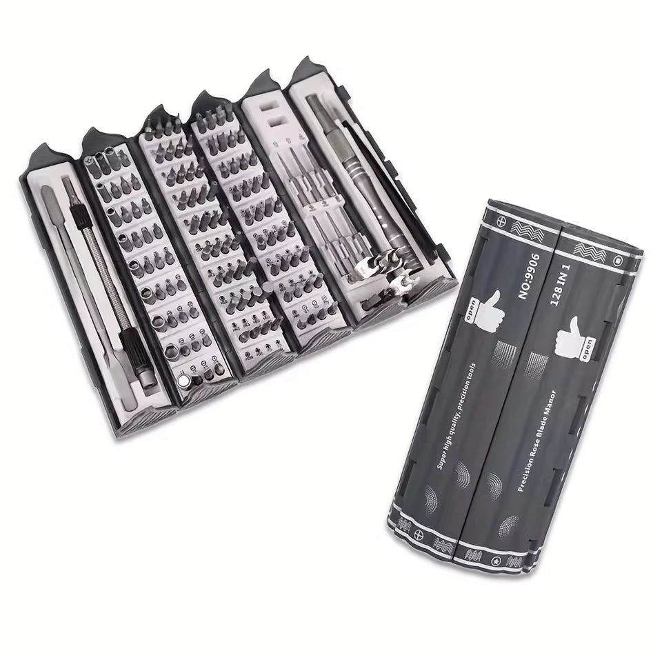 SkruvPro 128 - Multifunktionellt 128-i-1 magnetiskt precisionsskruvmejselset