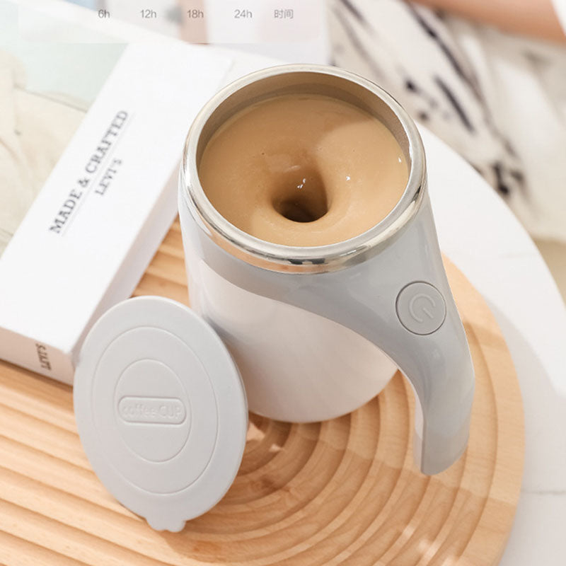MixMug – Självomrörande Kaffemugg i Rostfritt Stål