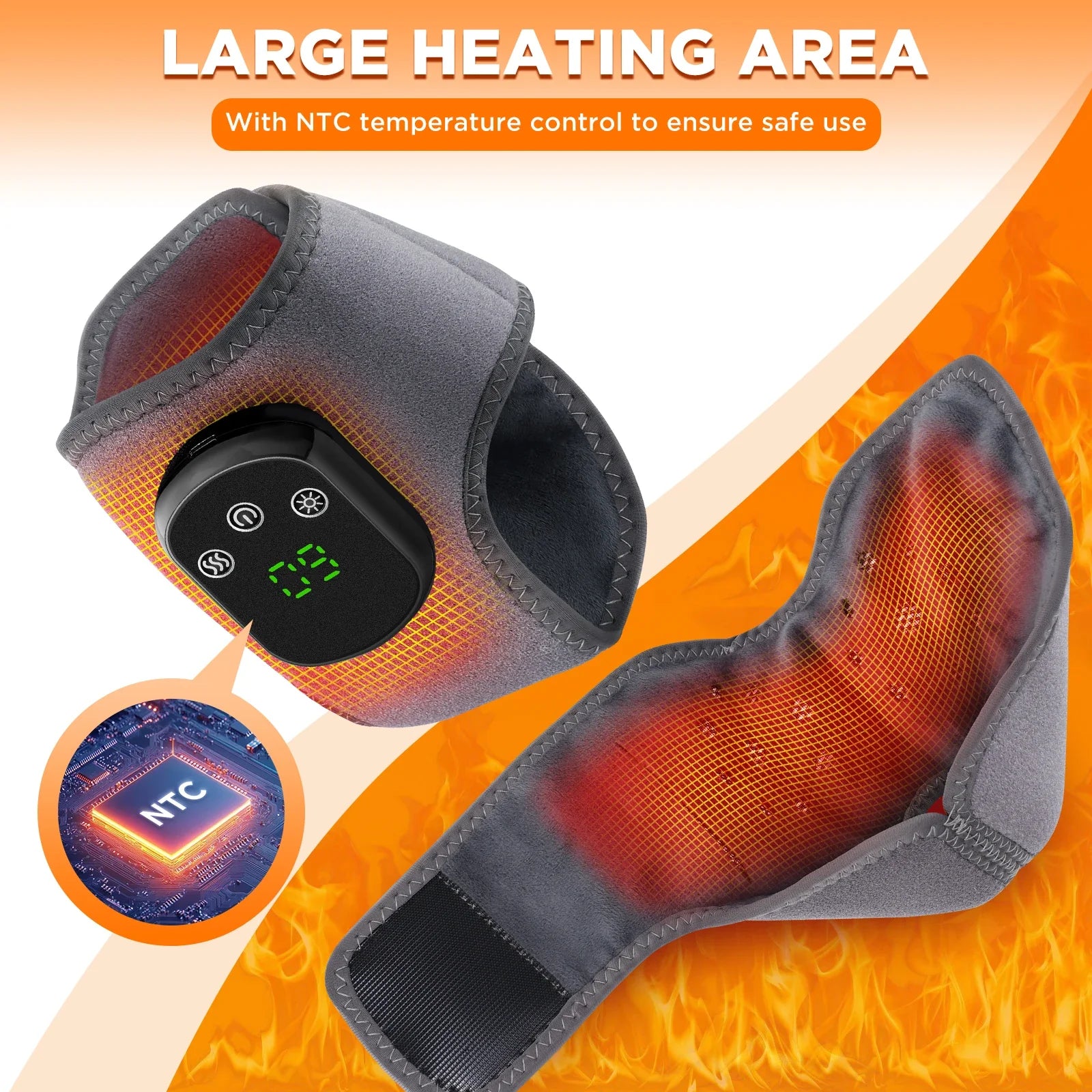 HeatFlex - Trådlös uppvärmd benmassager