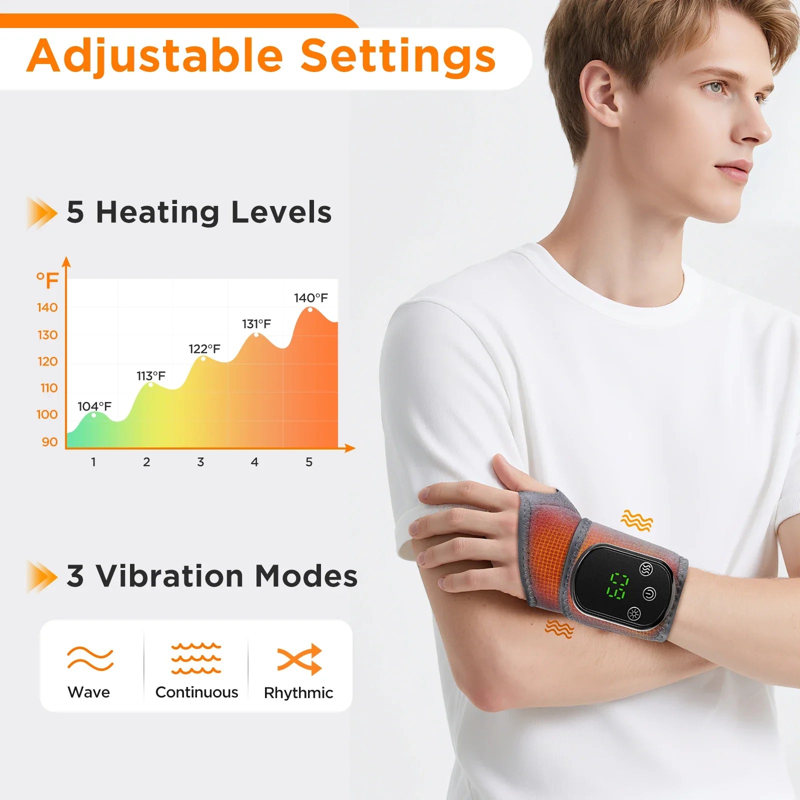 HeatFlex - Trådlös uppvärmd benmassager