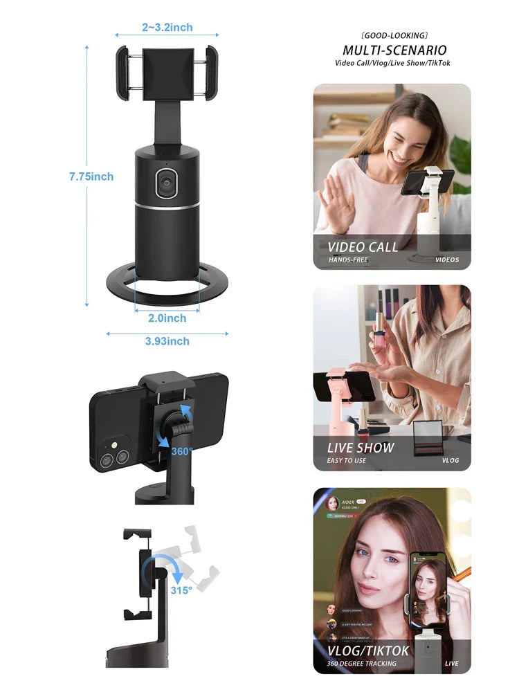 SmartStativ AI - Smart automatisk ansiktsspårande tripod